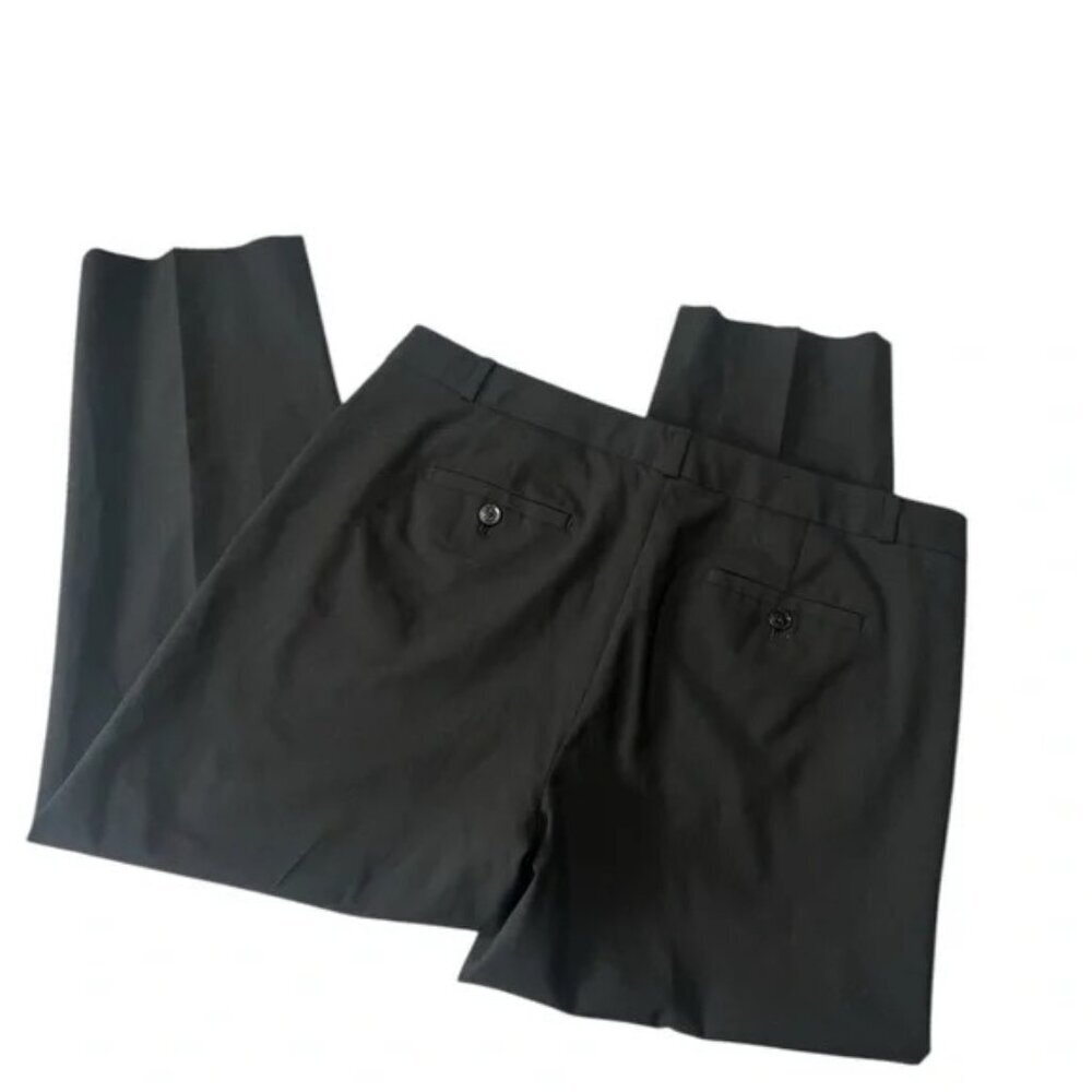 BANANA REPUBLIC - Avery Straight pant sz 12 in Black Color Wool blend inseam 26” - Picture 5 of 7